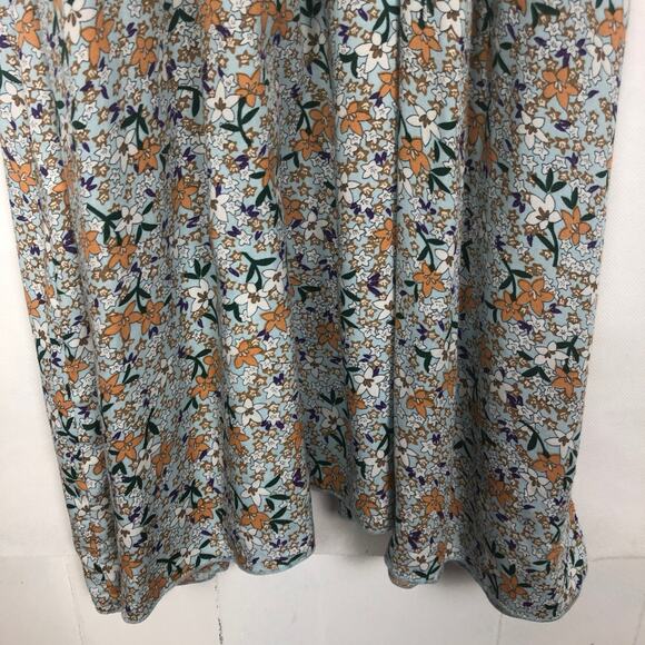 Zahara Babydoll Maxi Dress Womens XS Floral Smocked Fairy Beachy Vacation Summer - Picture 10 of 13